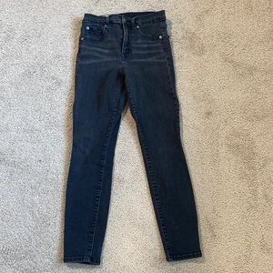 GAP True Skinny High Rise Jeans 4P Rinsed Black